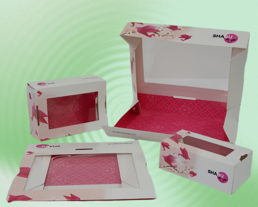 Sushi Paper Packaging Boxes with Window