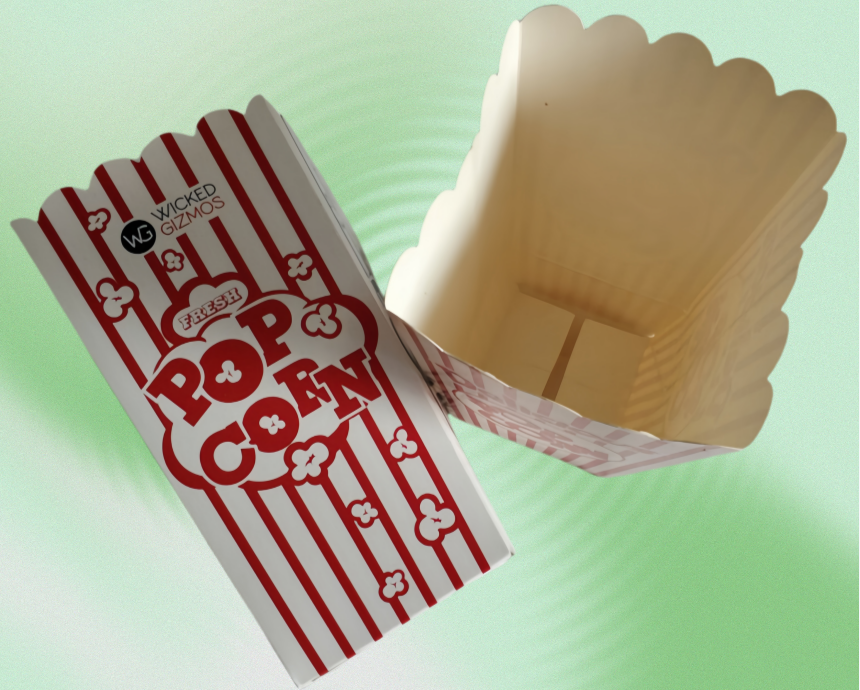 100% Environmental Paper Popcorn Boxes