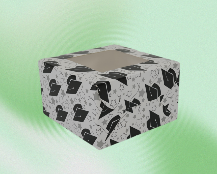 1Pack Cupcake Packaging Boxes With Window