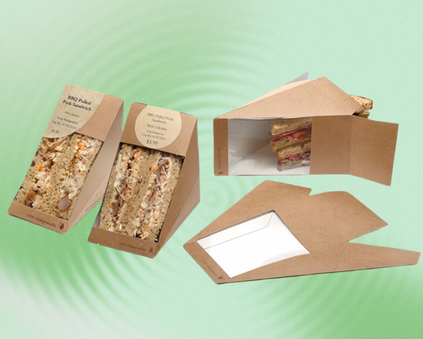 Kraft Paper Sandwich Container Boxes